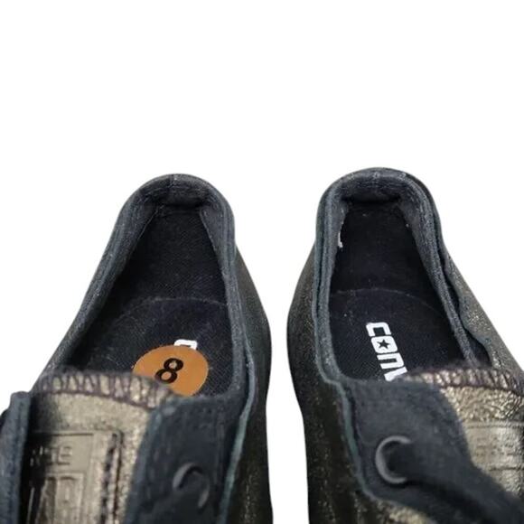 Converse Shoes Womens 6 Sneakers All Star Ox Leather Metallic High Line Shroud - Picture 10 of 16